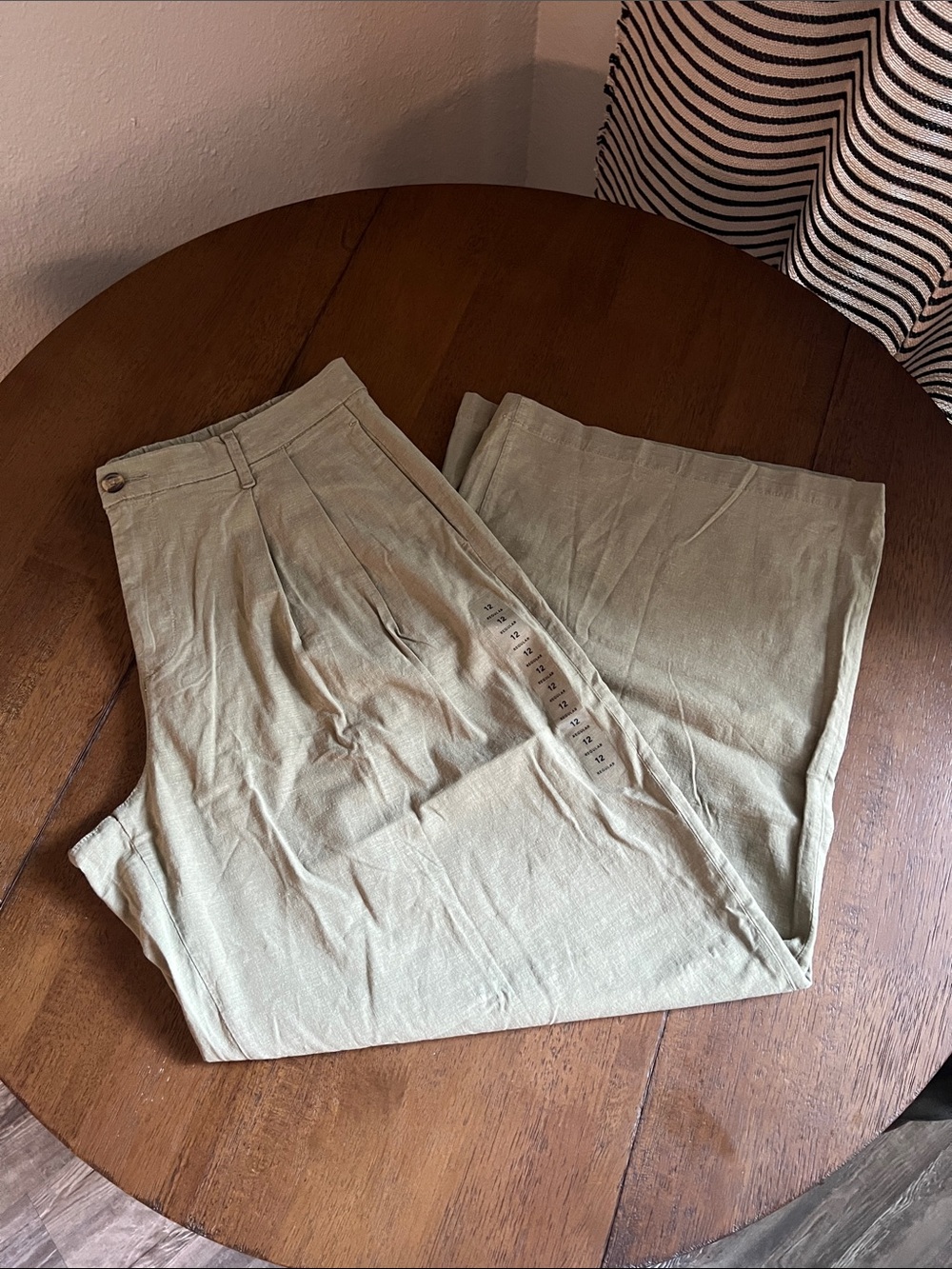 AE Low-Rise Linen-Blend Trouser - Picture 5 of 5